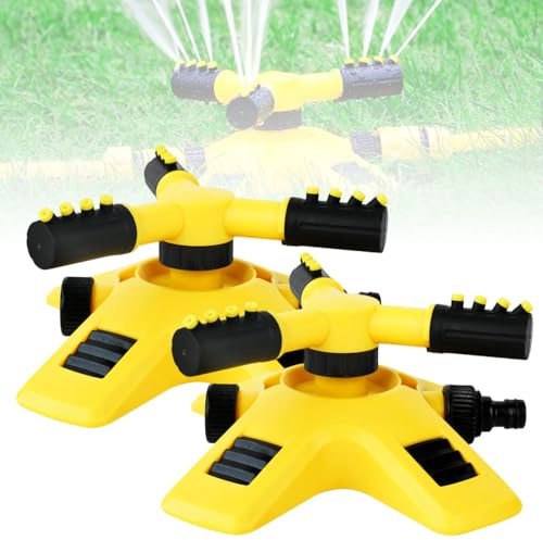 Rasensprenger, 2025 Neu Gardena, Rasensprenger für Großflächen 360° Drehbare Präzisionstürze (2pcs)