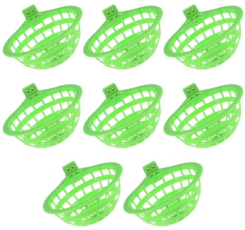 MERRYHAPY Set 8 Contenitori a Forma di Nido D'uccello in Plastica, Bacino di Nidificazione per Uccelli Domestici, Piccoli Nidi per Pappagalli e Fringuelli per Schiusa e Riproduzione