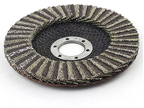 1 disco lamellare diamantato elettrolitico da 4,5 pollici - Ruote lucidanti for metallo, vetro, pietra, cemento e ceramica(200Grit)