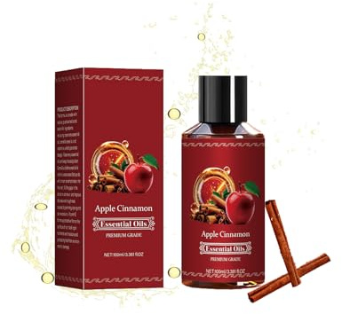Apfel Zimt Duftöl, Apple Cinnamon Essential Oil, Zimtöl, Haaröl mit Apfel- und Zimtduft, ein Herbstliches Duftöl, das Sich Sowohl für die Körper- Als Auch für die Haarpflege Eignet
