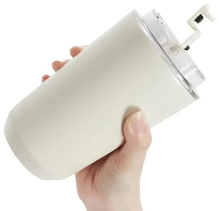 Hipzeepo Coffee Mug Insulation Cup 320ML Tumbler Car Insulated Water Bottle Travel Stainless Steel Vacuum Flask Drinking Kettle Milky White