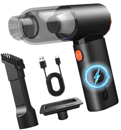 Piccolo collettore portatile con batteria da 4000 mAh, contenitore da 95 ml per una pulizia rapida su divani, tastiere, sedili auto e altro aspirapolvere a batteria