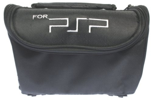 Bolsa de transporte para PSP1000 y 2000. Color negro (20 x 12 x 14 cm)