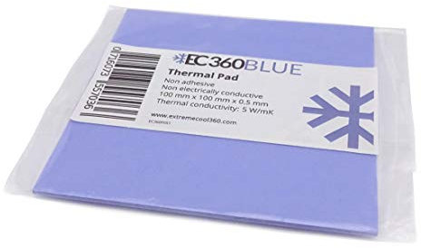 EC360® BLUE 5W/mK Thermal Pad (100 x 100 x 0,5 mm)