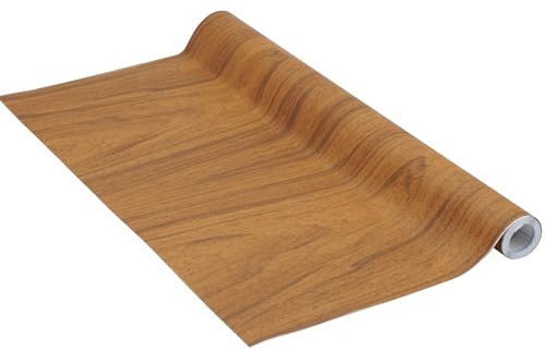 Venilia Lámina adhesiva Perfect Fix, Madera Nogal francesa, 67,5cmx2m, Espesor 150μ, Vinilo autoadhesivo para muebles o cocina, decorativas papel pintado pared, PVC sin ftalatos, Fabricado en UE