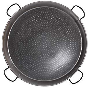 Cofan Paellera con 4 Asas | Fabricada en Acero Pulido | Diámetro 80 cm | 40 Raciones