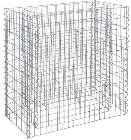 ESTEXO Hochbeet Gabionenhochbeet Gabione Pflanzkorb Drahtgitter Steinkorb Verzinkt Korb Stahlgabione Stahlkorb Metallbeet Metallhochbeet (360x50x100 cm)