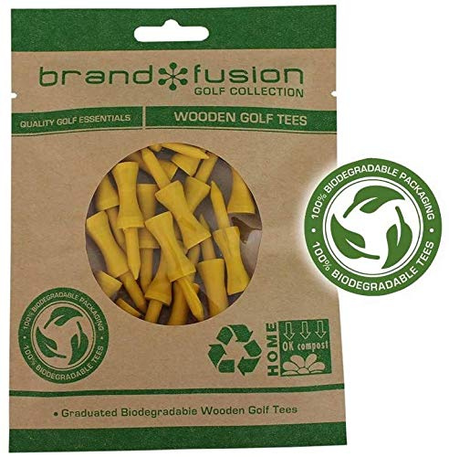 Brand Fusion Bamboo Bamboo Castle Golf Tees Graduated Biodegradable