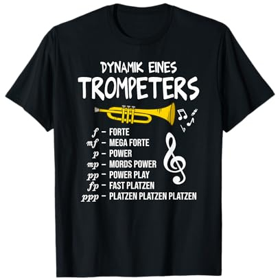 Dynamik eines Trompeters Blasmusik Trompete T-Shirt