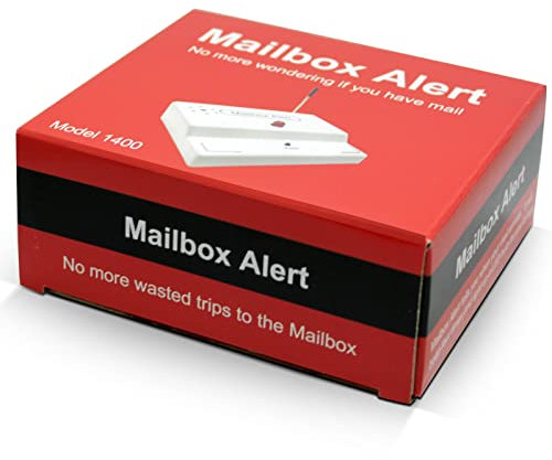 Mailbox Alert - Mail Chime Wireless Mail Notification System - 350-450ft Wireless Mailbox Alert - Audible & Visual Notification, Volume Control - Easy DIY Setup, Metal Mailbox (Curbside Mailbox only)
