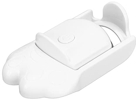 Piegaciglia Elettrico Riscaldato Ricaricabile Portatile, Modalità Temperatura USB 2, Lunga Durata, Bianco