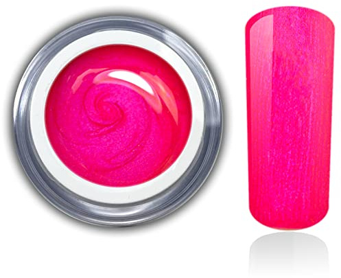 Farbgel Neon Pink Pearl Darling UV Led Gel Nageldesign Nagelgel Gelnägel Nailart RM Beautynails 1er Pack (1x5ml)
