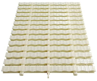 XPLKQXE ABS Spleißen Schwimmbad Gitter, Wellenförmiger Drainage-Gitterrost, Flexibler Kanalabfluss, Auslass-Drainage-Abdeckung (Farbe : Weiß, Größe : 30x100cm)