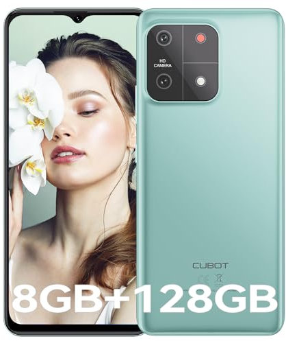 CUBOT A1 Smartphone 8GB(4GB+4GB) RAM 128GB ROM Android 13 Sistema 6,56 HD Schermo 13MP Fotocamera 5100mAh 4G Doppio SIM Octa Core Telefono Cellulare Verd