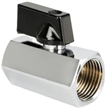 Ball Valve, 1pcs Mini Brass Ball Valve G 1/8 1/4 3/8 1/2 Threaded Male to Female Thread Shut Off Valve for Air Water Gas Oil(Female to Female,3/8 Inch)