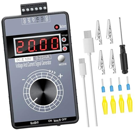 Sharplace Générateur de signaux réglables 0-20MA 4-20MA Servomoteurs Régulation de vitesse Débogage Courant réglable Tension Simulateur analogique