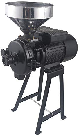 Molino de trigo seco con embudo Molino de especias 2200w para cereales de maíz arroz, adecuado para plantas de procesamiento de cereales supermercados vegetales tiendas