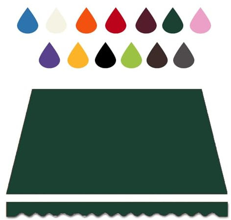 Impermeabile per esterni, tessuto di ricambio per tende da sole da balcone, 200 x 150 cm, ideale per tende da sole da 200 cm, 300 cm, 400 cm, 500 cm, 600 cm