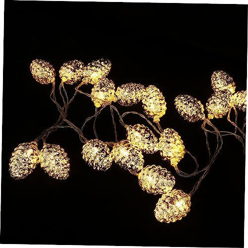 MAGICLULU 2 Sets String Tannenzapfen Lichterketten Weihnachtsbeleuchtung Fenster Geburtstag Lichterschlauch Tannenzapfen Lichterkette LED Lichtergirlande Mit Lichtern Wand