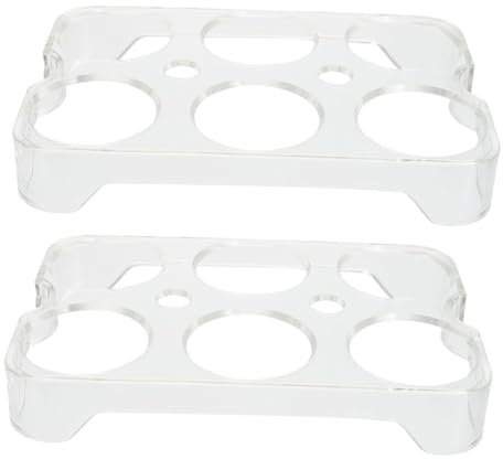 Sewroro Lot De 2 Boîtes à Œufs 6 Compartiments Pour Réfrigérateur, Support De Rangement Adapté Congélateur Cuisine, Récipient De Stockage D'œufs Pratique