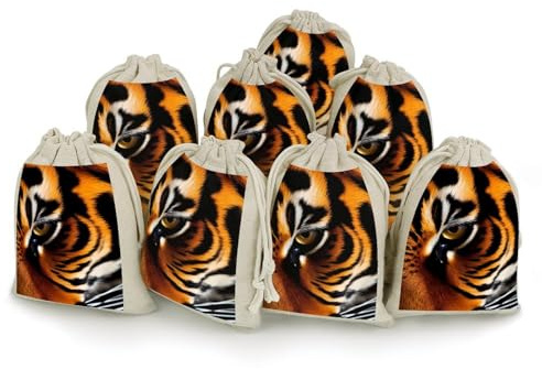 Tiger Geschenktüten Personalisierte kleine Kordelzugbeutel