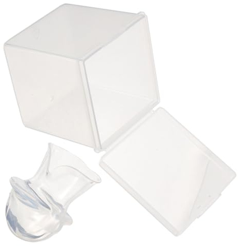 Dispositivo de Fijación de Lengua para Ronquidos, 1 Juego | Cubierta de Silicona y Plástico de Color Claro, Reutilizable y Anti Desgaste, Formato Mini Portátil