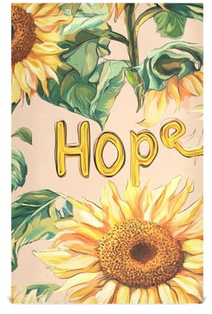 KLL Cool Sunflower - Paños de cocina absorbentes de rizo para cocina (prop2) (prop3), tejido decorativo de lavado, 28 x 18 pulgadas, juego de 4