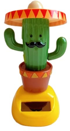 Ornamento Per Auto Cactus - Figura Di Giocattolo Del Cruscotto 9x5x5 Cm, Accessorio Per Testa Oscillante, Figura Del Veicolo Decorativo, Decorazione Per La Casa Automobile Giocoso | Decorazione