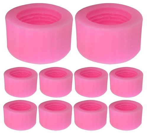 JECOMPRIS Molde de Silicona para Macarons 3D de Grado Alimenticio Set de 10 Piezas para Repostería Cupcakes y Jabones Molde Flexible y Antiadherente Adecuado para Decoración y