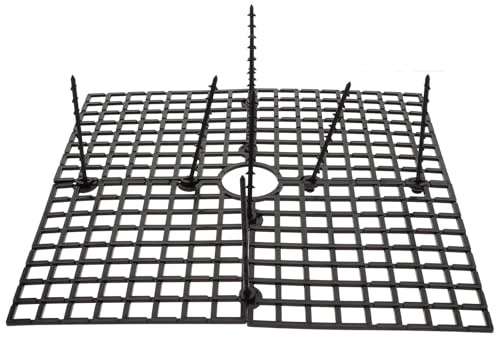 Healifty Cubierta Protectora para Macetas 3 Piezas, Rejilla Cortable Negra Mediana, Tapón Anti-excavar para Gatos y Perros, Protección Interior para Jardín y Plantas de Balcón