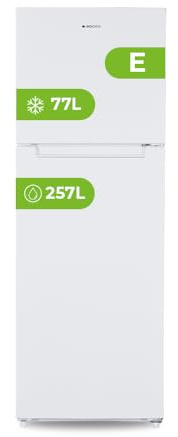 Aspes Frigorífico Blanco, 2 Puertas. AF17601ENF, Capacidad 334 Litros, No Frost, Motor Inverter, Bajo Nivel Sonoro, Puerta Reversible, Apertura Tipo Uñero, Clasificación Energética E