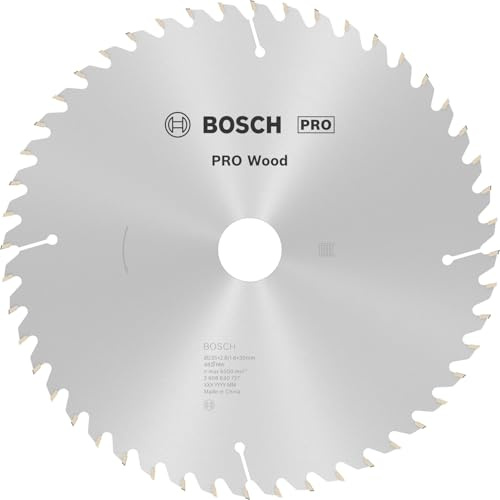 Bosch 1x PRO Wood Circular Saw Blade for Corded Hand-Held Circular Saws (for Softwood, Hardwood, Ø mm, Professional Accessory Hand-Held Circular Saw)