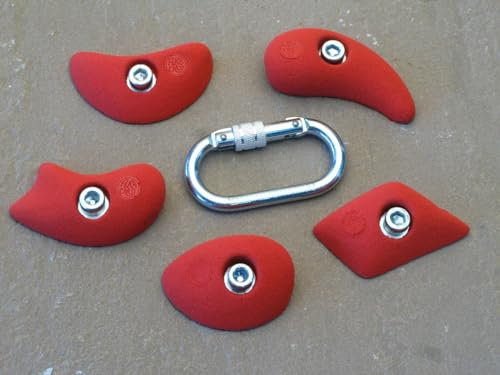 Klettergriffe Set Kruten 5 Stück - KS 321-325 (Schwarz)