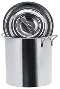 Gastronomie Profi Kochtopf aus Edelstahl 11 Größen Suppentopf Topf Gastro !! BESTPREIS !! (45x45 = 71L)