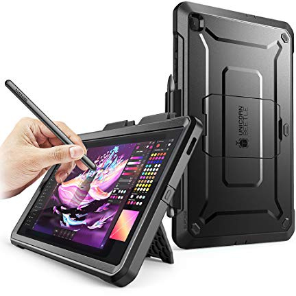 SUPCASE UB Pro - Funda para Samsung Galaxy Tab S6 Lite de 10.4 Pulgadas 2024/2022/2020, [Protector de Pantalla y Soporte Integrados], Funda para Tablet de Cuerpo Completo, Color Negro