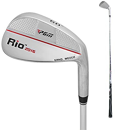 PGM Cunei da Golf 56D/60D Mano Destra Golf Club Sand Wedge Golf Cut Rod Canna scavata per Uomini e Donne (60D,Rosso per Gli Uomini)