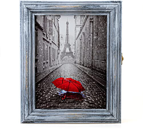 Cer-Plast - Armadietto portachiavi in ​​legno con pannello portachiavi, organizer per chiavi da parete, stile vintage