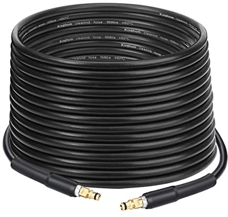 DrRobor 15M Tubo Idropulitrice per Kärcher K2, K3, K4, K5, K6, K7, Tubi Alta Pressione di Ricambio con Quick Connect, 2.641-721.0