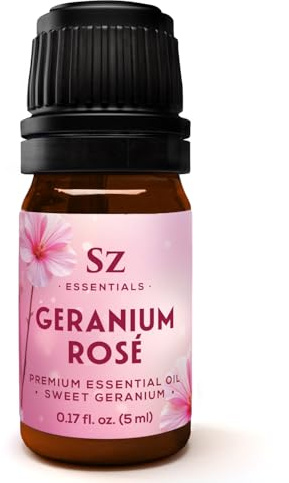 Rose-Geranium Essential Oil - The Real Deal - 100% Pure and Natural - Undiluted - 5ml (0.17 fl oz)