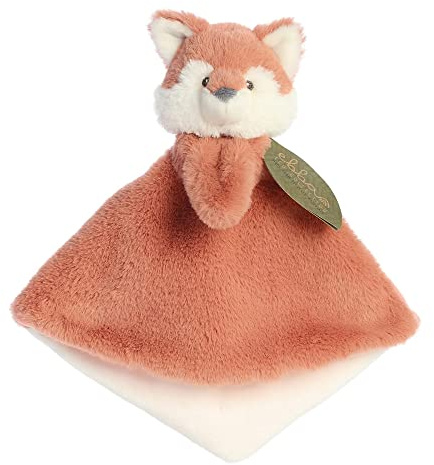 Aurora, 23359, Ebba Baby Eco Francis Fuchs Schmusetuch,30cm, Eco-Friendly Plüschtier, Braun