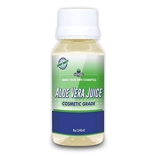 MYOC Aloe Vera Juice (240 ml / 8.11 fl oz) - Cosmetic Grade Liquid Base for Gels Toners Serums Creams Haircare & DIY Formulations