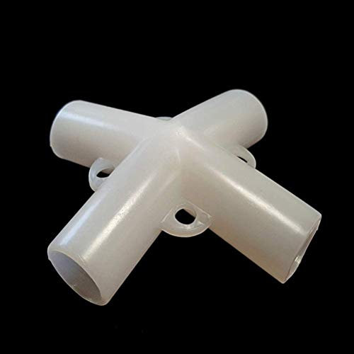 SUPYINI Ersatzteile Pavillon, Ersatzteile 3 X Pavillon-Markise, Zeltfüße, Eck-Mittelverbinder (Weiss)