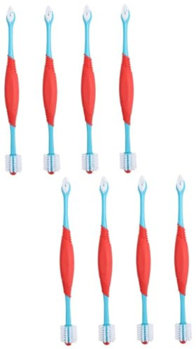 YARNOW 8stücke Doppelkopf Haustier Zahnbürsten Für Hunde Und Katzen Professionelle Zahnpflege Für Welpen Effektive Mundreinigung Ergonomisches Design Leicht Und Langlebig