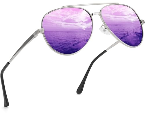 ANYLUV Mens Sunglasses Polarised Upgraded Pilot Sunglasses for Men Women Classic Style Sun Glasses UV Protection with Metal Frame Spring Hinge for Driving