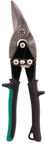 MIVOS Blechscheren - Rechter Schnitt - 26 cm - Durchlaufschere aus Chrom-Vanadium-Stahl - Zum Schneiden von Blech, Aluminium, Leder, Maschendraht, Plastik, Kupfer, Kunststoffplatten