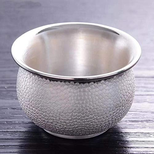 sjdoPulse Théière en Argent Sterling, Bouilloire, Service À Thé Ancien Fait À La Main, Kung Fu, Objets À Thé en Argent Pur, Service À Thé De Style Chinois