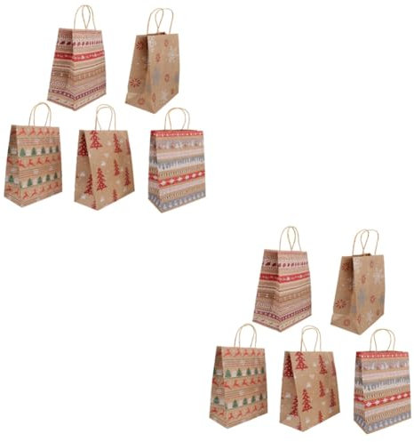 FRCOLOR 40 Stk Tüte aus Kraftpapier kinder geschenktüten weihnachtsmotiv weihnachten weihnachstüten the weihnachtsgeschenktüte Weihnachtstaschen Süßigkeitentasche Süßigkeitenbeutel