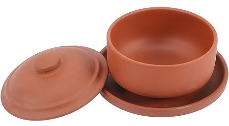 Cabilock 1 Satz Backschüssel Auflaufform Mit Deckel Kasserolle Schmorpfanne Suppenschüssel Ramenschalen Chinesischer Topf Küchenschüssel Tontopf Zum Kochen Backformen Keramik