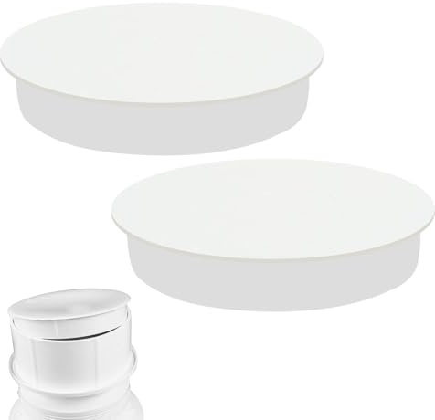 2 Pcs Lüftungsrohr Abdeckung für Muffenstopfen DN 100 en PVC, pour Un Diamètre Intérieur de 100 mm, Protection pour PVC Abdeckkappe Abwasserrohr Deckel Endkapp, Rohrstopfen Rohrverschlussstopfen