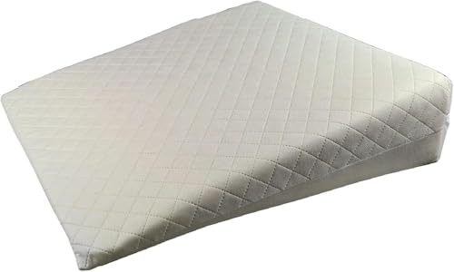 Extra Large Triangle Wedge,Incline Support Pillow Reduce Back,Shoulder, Neck,Leg,Sciatica Pain, Snoring, Acid Reflux & Respiratory Problems,Removable Washable Zip Cover (60cm x 60cm x 20cm)